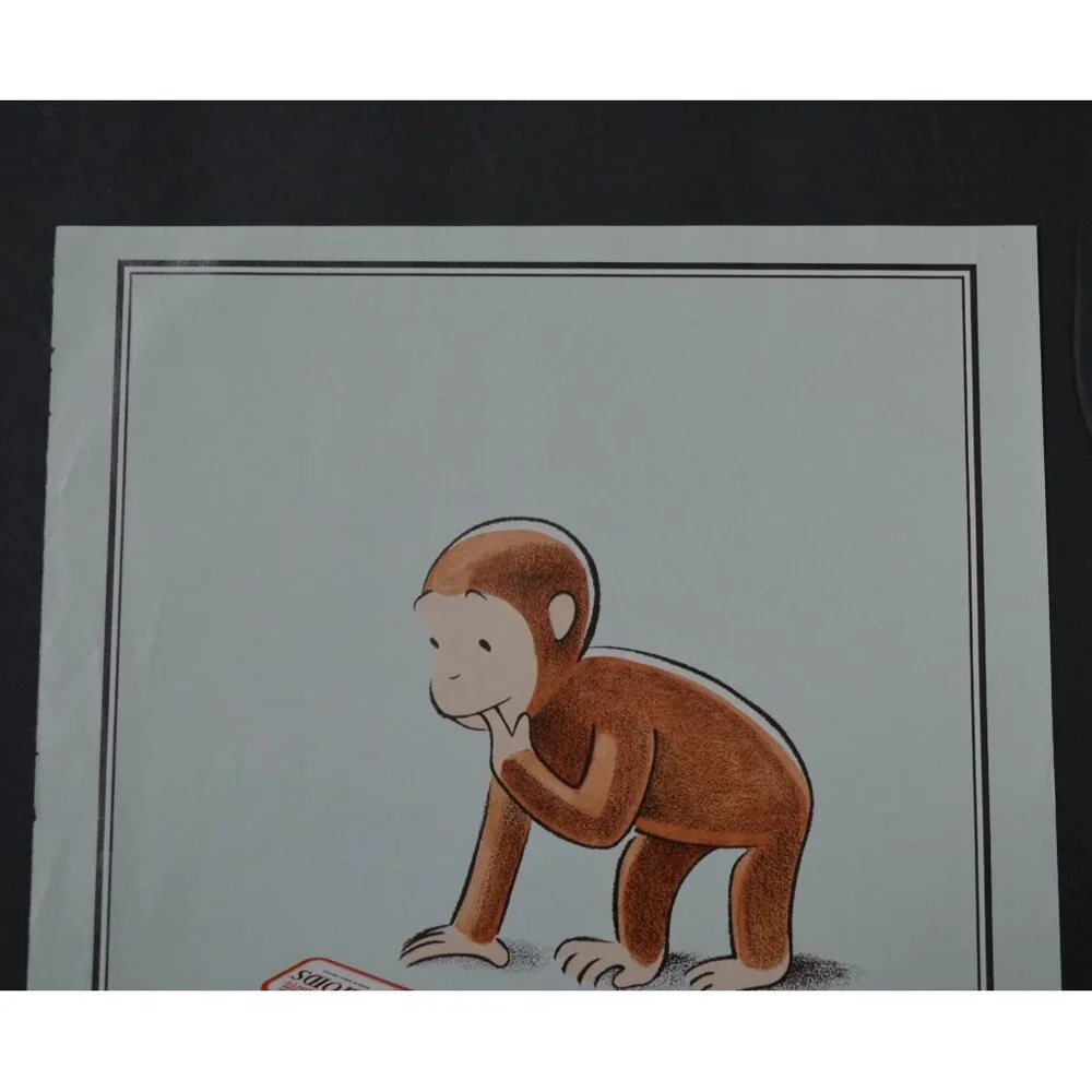 Altoids + Curious George Magazine Ad 2001 Vintage Peppermints Curiously Strong - Picture 2 of 5